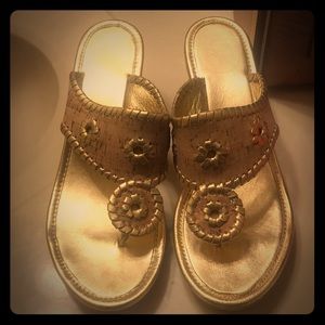 Jack Rogers Marbella Cork Wedge- adorable! Size 7